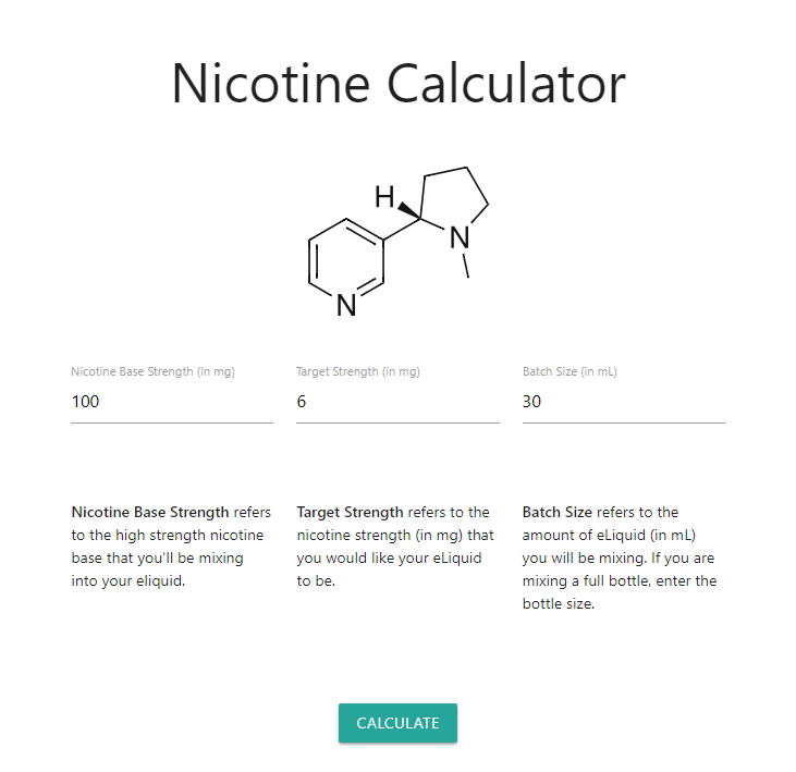 Nicotine Calculator